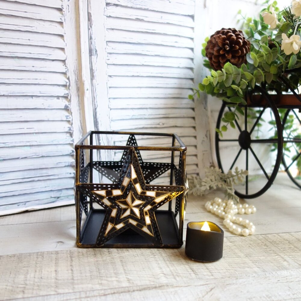Checked Candle Holder Buffalo Check Candle Holder Mackenzie Inspired Decor